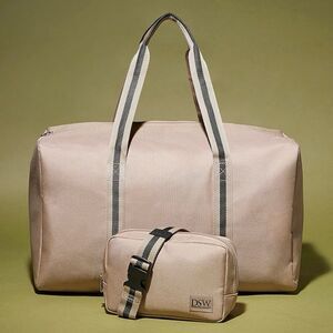 DSW NWT Weekender Bag and Sling Belt Bag Tan